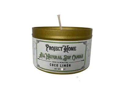 1ea 6oz Project Sudz Candle Coco Limone - Health/First Aid